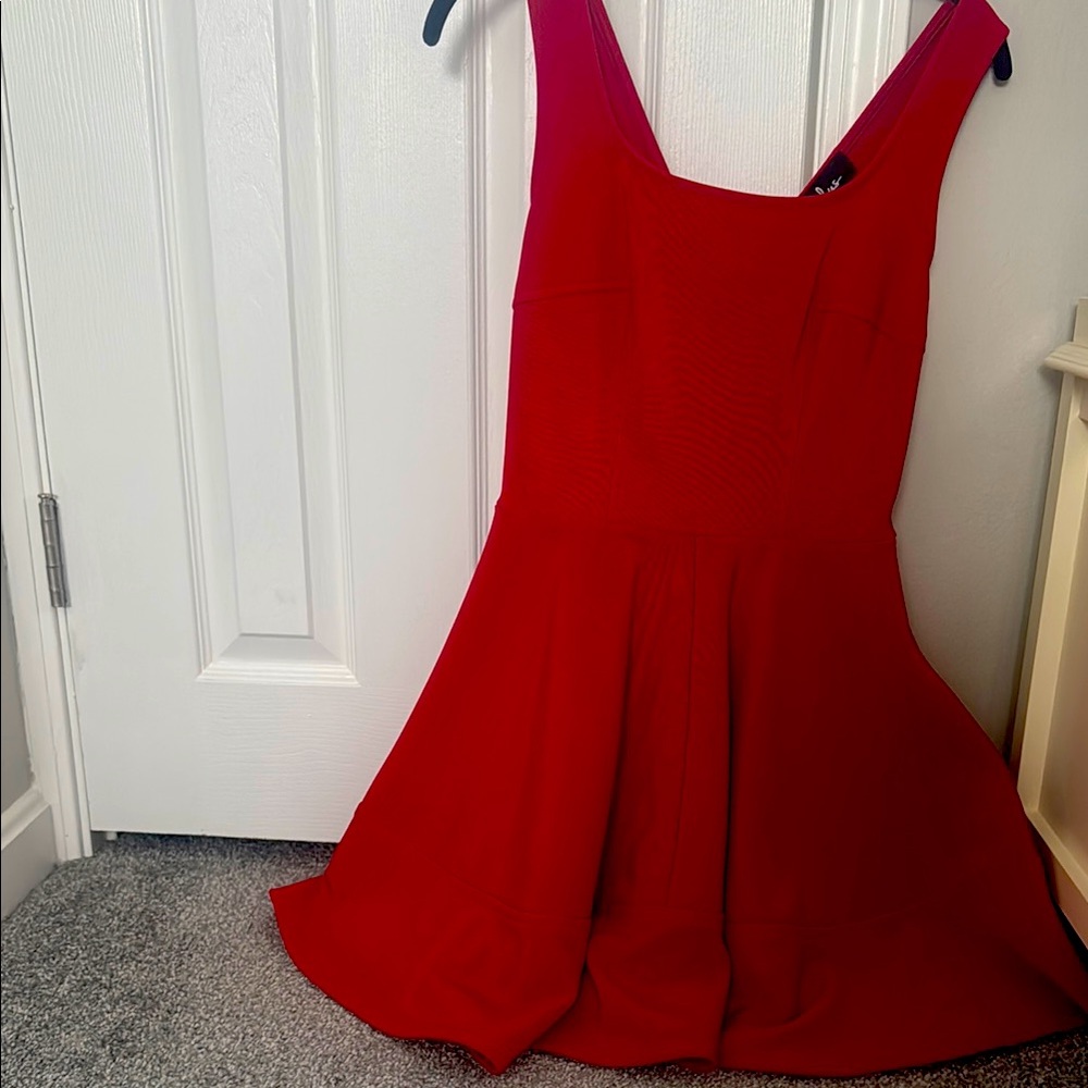 Lulu's Vibrant Red Dress